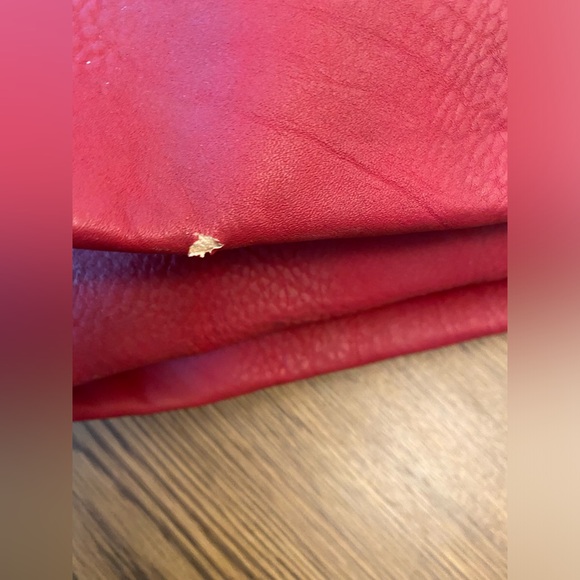 Lisa Fang Red Purse w/ Attached Wallet - Picture 2 of 9